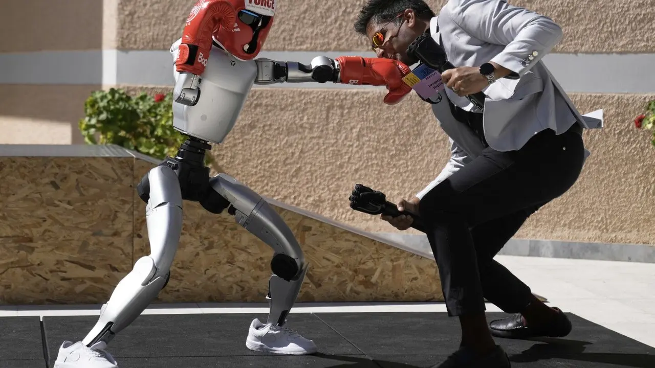 Humanoid Robots Showcase Skills at Ancient Olympia,