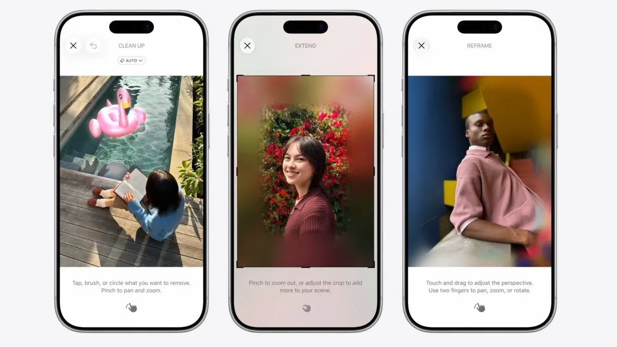 Apple Photos app gets AI editing features with Spatial Reframing, upgraded Clean Up, and Extend
