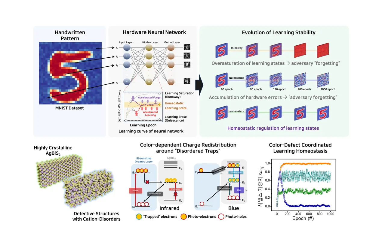 Korean researchers use light color to teach artificial synapse how to remember and forget