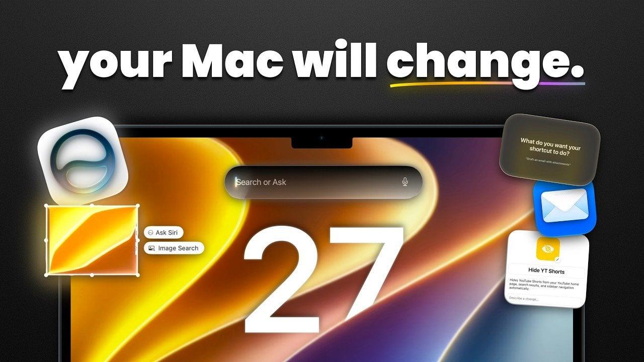 macOS 27 Golden Gate brings redesigned Siri AI and drops Intel Mac support entirely