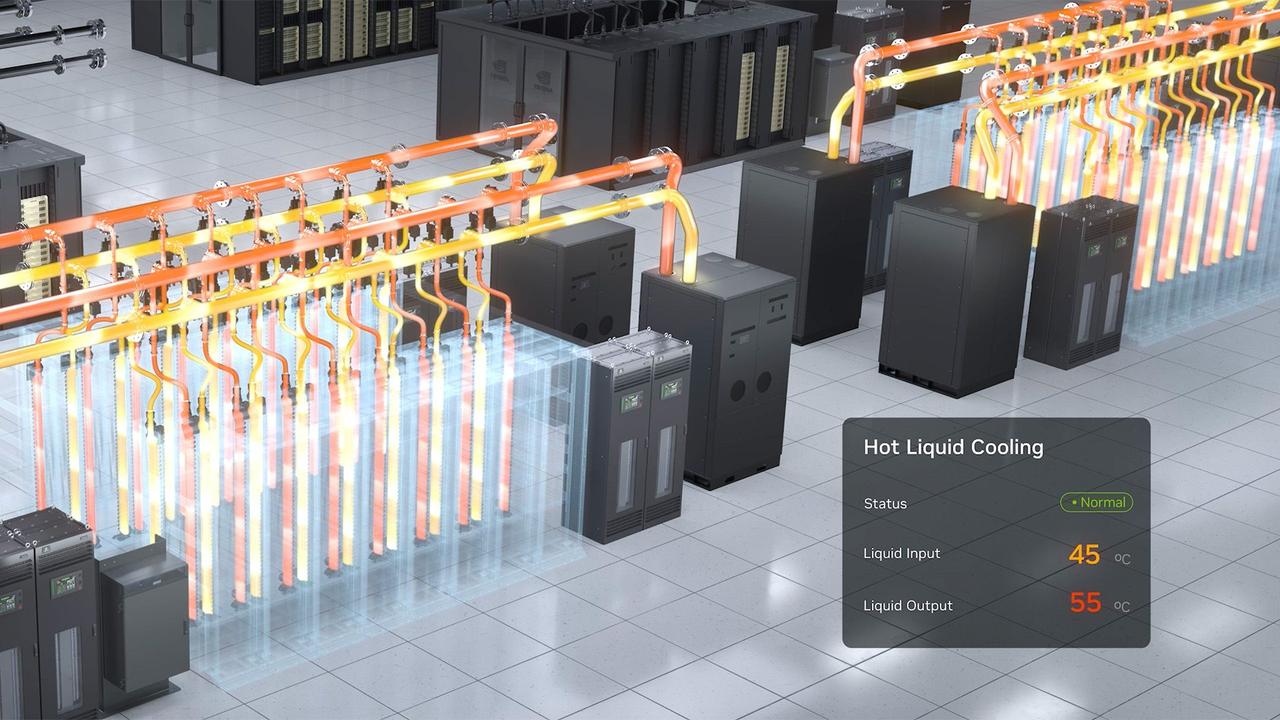 Nvidia Claims 45°C Liquid Cooling Solves AI's Water Challenge for Data Centers