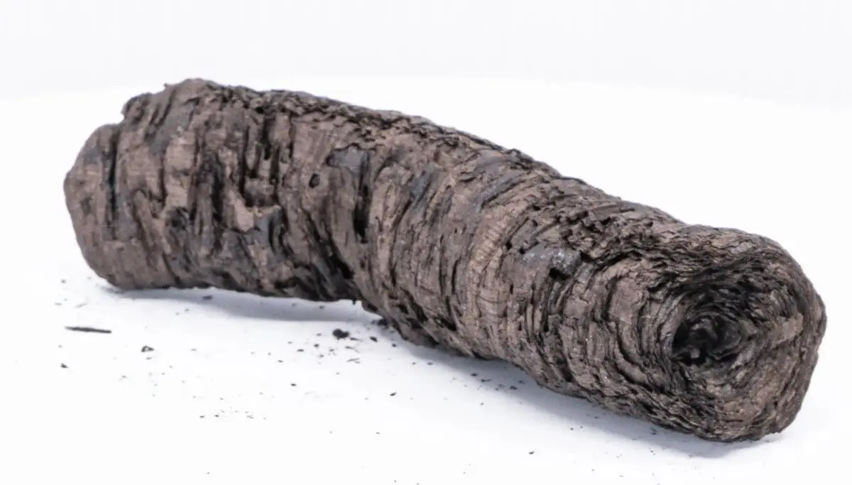 AI helps researchers read a 2,000-year-old Vesuvius scroll charred by Mount Vesuvius eruption