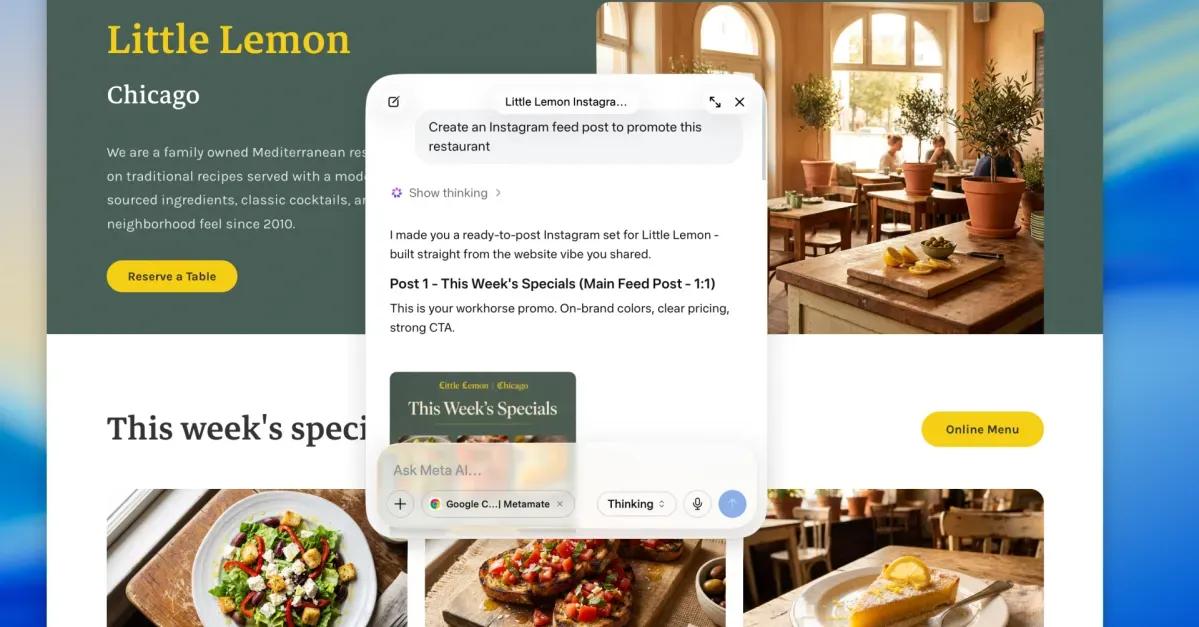Meta AI Launches Dedicated Mac App With Screen Sharing for Creators and Businesses