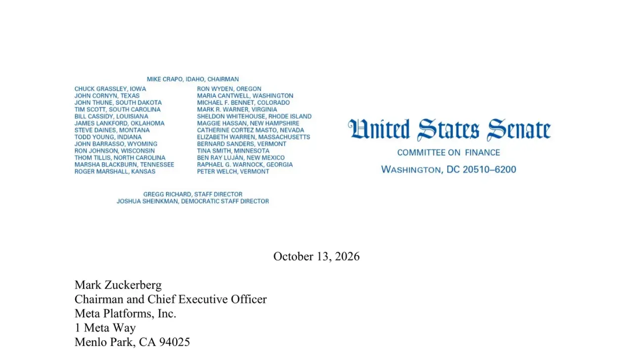 Meta Faces Senate Investigation Over $6.6 Billion AI Data Center Tax Credits Claim